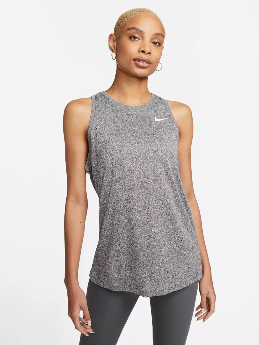 Nike Women's Dri-FIT Training Tank gray XL workout gym fitness run